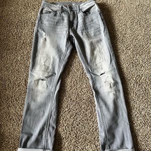 Express Gray Distressed Jeans